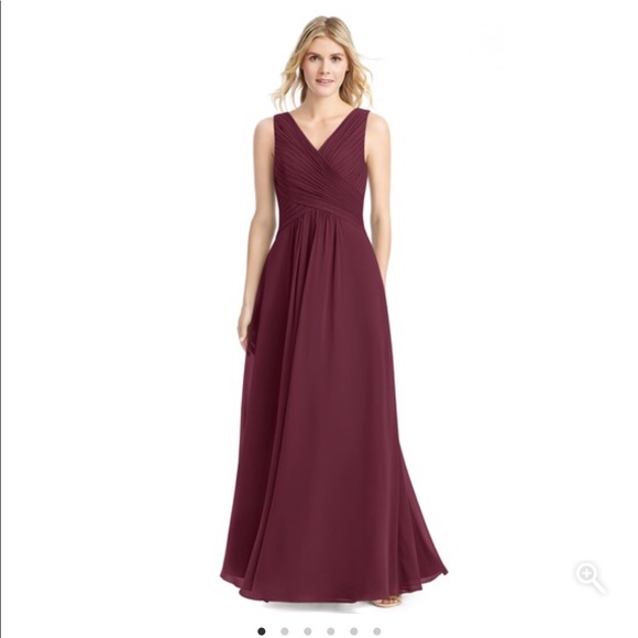 Azazie Dresses & Skirts - Azazie eggplant long homecoming dress